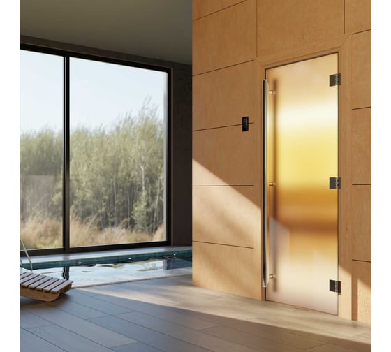 Изображение товара Дверь для бани DoorWood престиж сатин, 2000x800 мм УТ-00012017