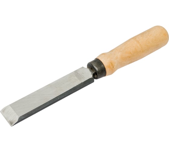 Изображение товара Плоская стамеска Арефино Инструмент холодная штамповка, с деревянной ручкой, 25 мм С105