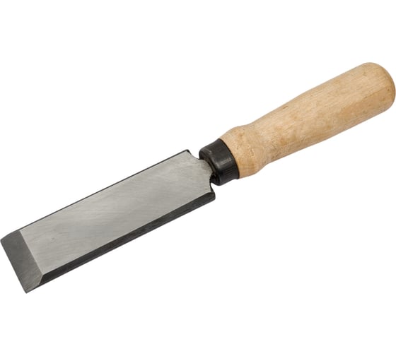 Изображение товара Плоская стамеска Арефино Инструмент холодная штамповка, с деревянной ручкой, 32 мм С106
