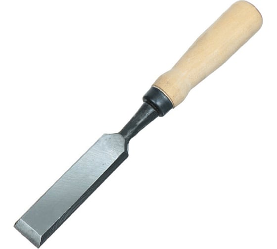 Изображение товара Плоская стамеска Арефино Инструмент горячая штамповка, с деревянной ручкой, 30 мм С269