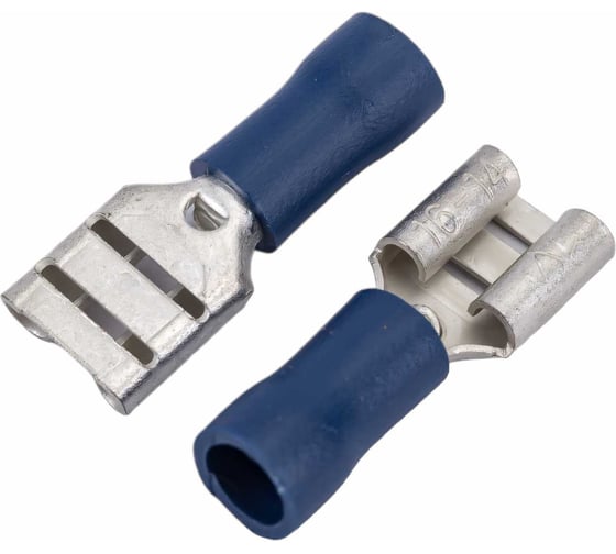 Изображение товара Кабельный плоский изолированный разъем "мама" РПИ-М 2.5-(6.3) КВТ 49617