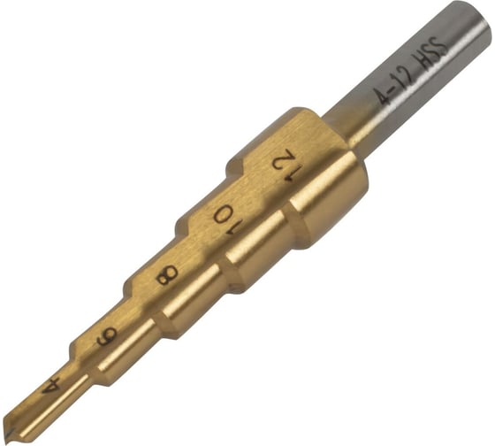 Изображение товара Сверло ступенчатое с прямой канавкой, 4-12 мм, 5 ступеней, HSS DeBever Machining Solutions DB-GT4125