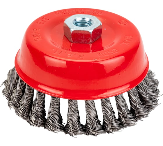 Изображение товара Щетка-крацовка чашечная для УШМ, стальная жгут. проволока, 125 мм, М14 Toolberg 2302053 Лк-00003876