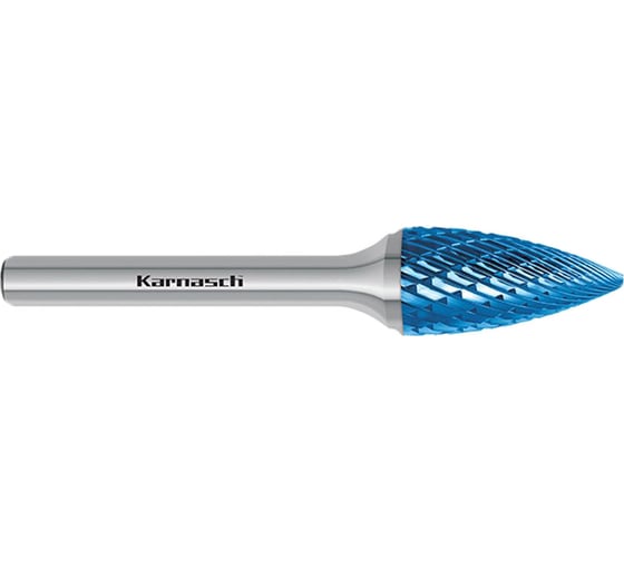 Изображение товара Бор-фреза твердосплавная форма G, парабола с заостренной вершиной, 10x20x6х65 мм Karnasch 11.5061-045