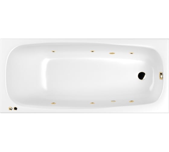 Изображение товара Ванна WHITECROSS Layla 170x75 "SOFT" (золото) 0102.170075.100.SOFT.GL