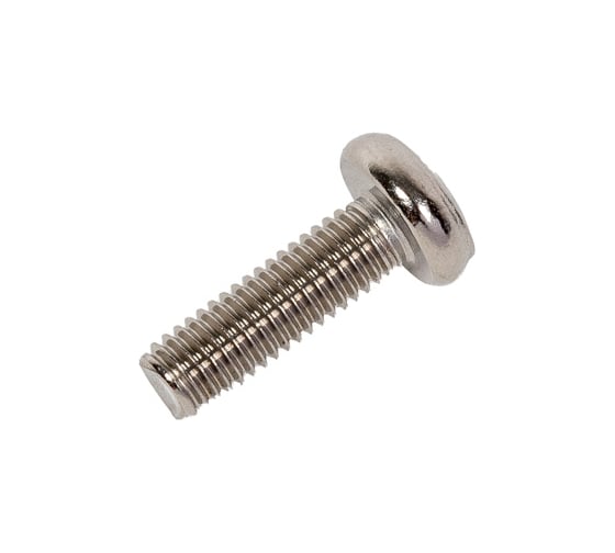 Изображение товара Винт с полукруглой головкой ВИРТУОЗ крестовой шлиц 5x16 мм, DIN 7985, нержавеющая сталь А2, 6 шт. 44598