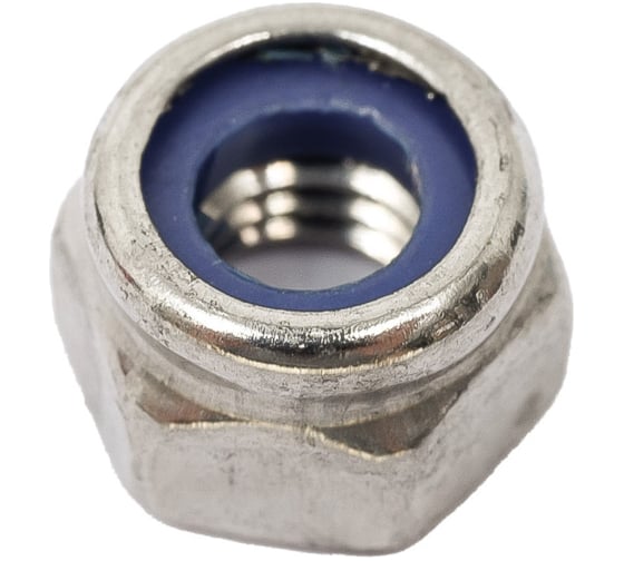 Изображение товара Шестигранная гайка со стопорным кольцом ВИРТУОЗ m4, DIN 985, нерж. сталь А2, 16 шт. 44888