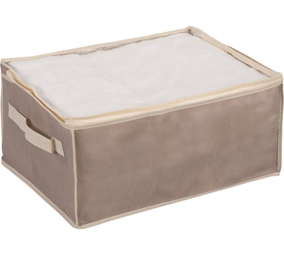 Изображение товара Кофр для хранения HANDY HOME вельвет, 400х300х210, серый AH-14