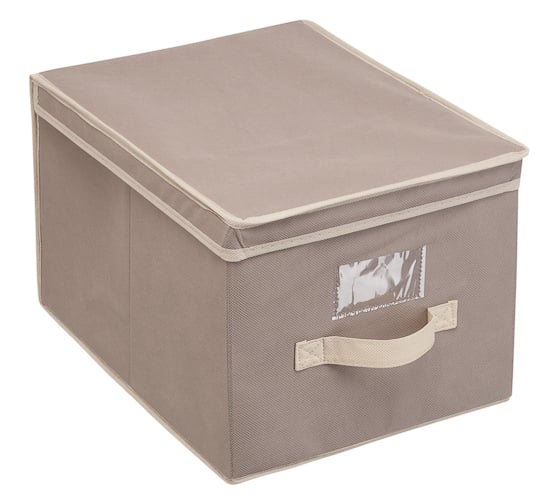 Изображение товара Короб для хранения HANDY HOME вельвет, 400х300х250, серый AH-07