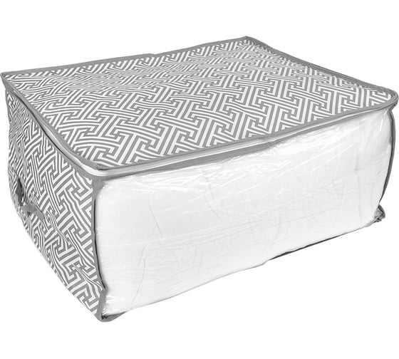 Изображение товара Кофр для хранения HANDY HOME орнамент, 600х450х300, серый UC-207