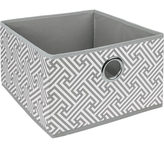 Изображение товара Короб для хранения HANDY HOME орнамент, 280х280х180, серый UC-204