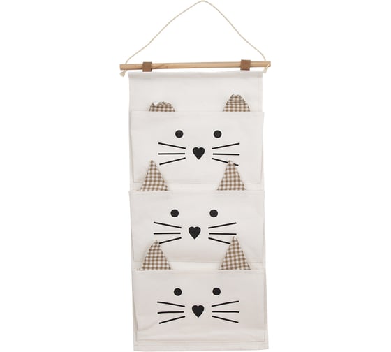 Изображение товара Подвесной органайзер HANDY HOME котенок, 300х640, бежевый EW-105