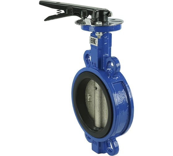 Изображение товара Дисковый поворотный затвор DN.ru  GGG50-GGG40-EPDM Ду100 Ру16 с рукояткой D050-08308