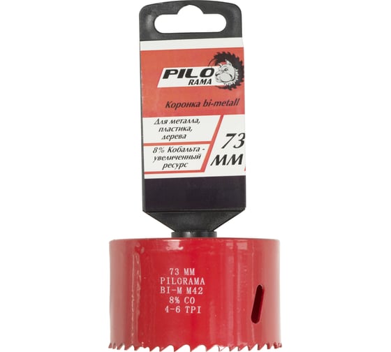 Изображение товара Коронка Bi-Metall 8% Cobalt 73 мм Pilorama 570073