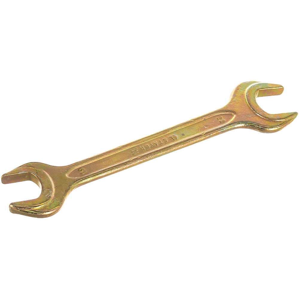 Гаечный рожковый ключ STAYER ключ рожковый bartex 22х24 мм хромированный зеркальный crv сталь