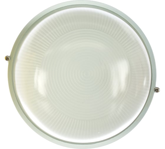 Изображение товара Влагозащищенный светильник Navigator 94 806 NBL-R1-100-E27/WH НПБ 1101 белый круг 100Вт IP54 94806