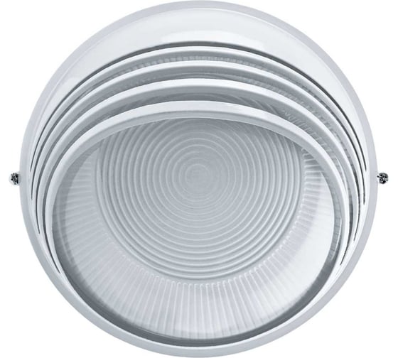 Изображение товара Влагозащищенный светильник Navigator 94 819 NBL-R3-100-E27/WH НПБ 1107 белый круг с ресничками 100Вт IP54 94819