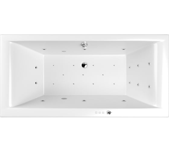 Изображение товара Ванна WHITECROSS Savia Duo 170x80 "ULTRA" (хром) 0103.170080.100.ULTRA.CR