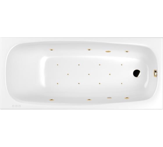 Изображение товара Ванна WHITECROSS Layla 170x75 "RELAX" (золото) 0102.170075.100.RELAX.GL