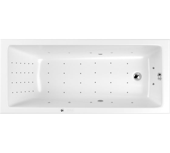 Изображение товара Ванна WHITECROSS Wave 170x75 "NANO" (хром) 0101.170075.100.NANO.CR