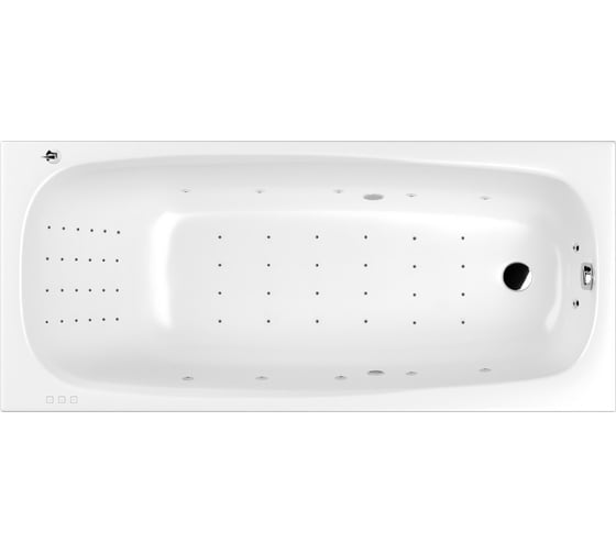 Изображение товара Ванна WHITECROSS Layla 180x80 "NANO" (хром) 0102.180080.100.NANO.CR