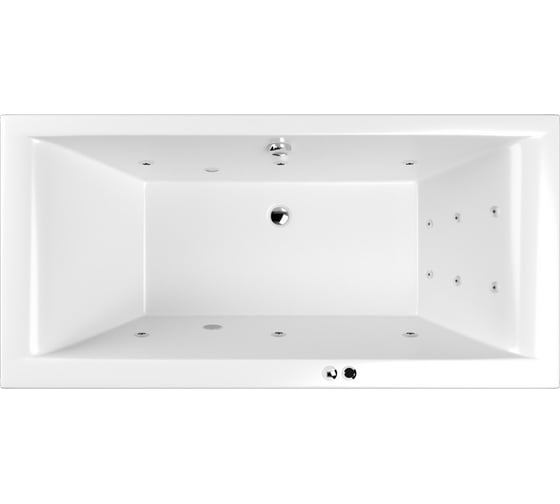 Изображение товара Ванна WHITECROSS Savia Duo 170x80 "LINE" (хром) 0103.170080.100.LINE.CR