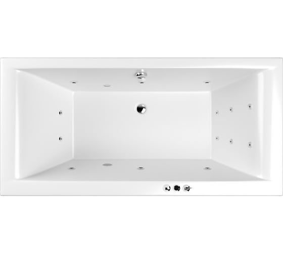 Изображение товара Ванна WHITECROSS Savia Duo 170x80 "SMART" (хром) 0103.170080.100.SMART.CR