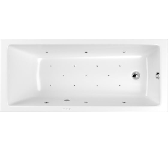 Изображение товара Ванна WHITECROSS Wave Slim 160x80 "RELAX" (хром) 0111.160080.100.RELAX.CR