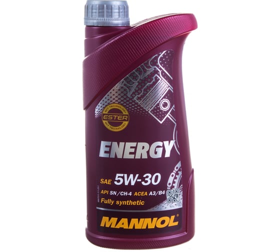 Изображение товара Mасло для 4-х тактных двигателей Energy SAE 5W-30 (1л) MANNOL 4023