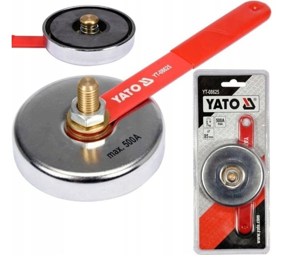Изображение товара Сварочный магнитный заземляющий зажим 7 кг, 500А YATO YT-08625