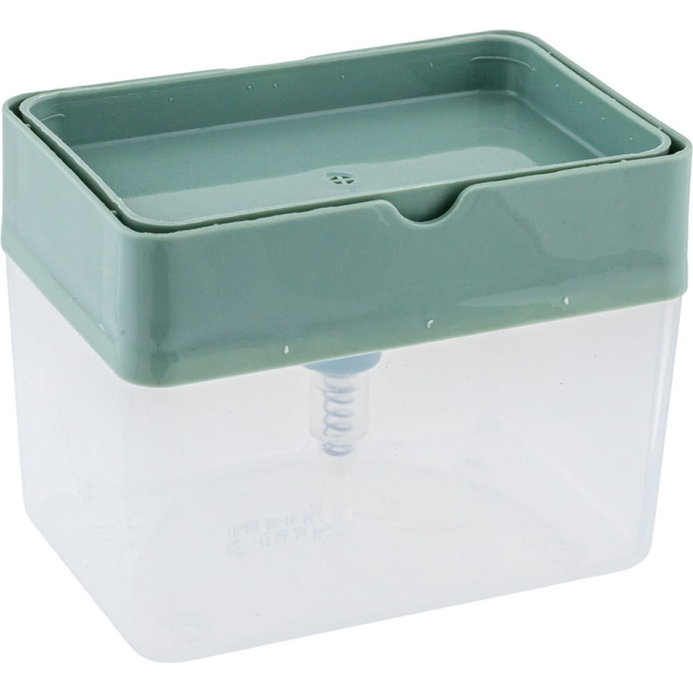 Пластиковый диспенсер для моющего средства PROFF PLASTIK контейнер для мусора пластик 10 л прямоугольный плавающая крышка dunya plastik sympaty 09402