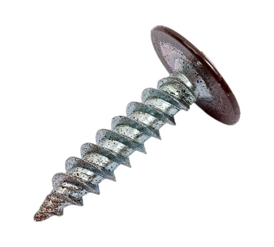 Изображение товара Саморезы с прессшайбой по листовому металлу до 0,9 мм Зубр RAL-8017 PH2 4,2х19 мм 450шт 300191-42-019-8017