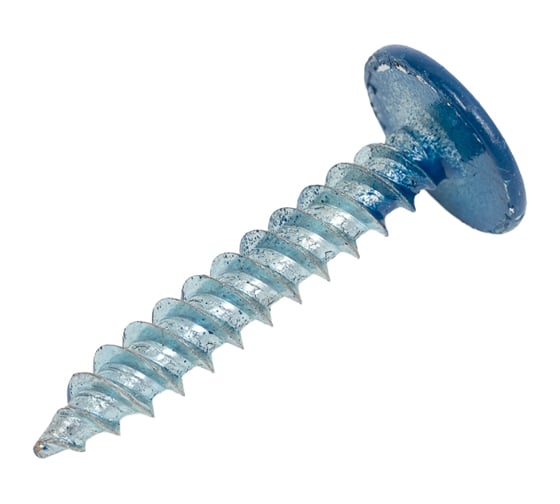 Изображение товара Саморезы с прессшайбой по листовому металлу до 0,9 мм Зубр RAL-5005 PH2 4,2х25 мм 400шт 300191-42-025-5005