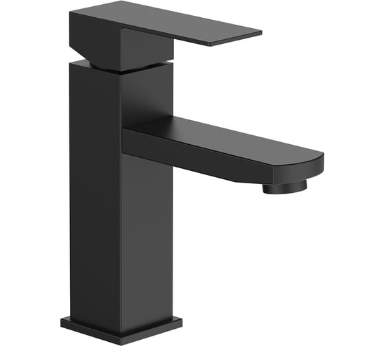 Изображение товара Смеситель для умывальника Frap 35к f10802-6 нержавеющая сталь, черный 550857