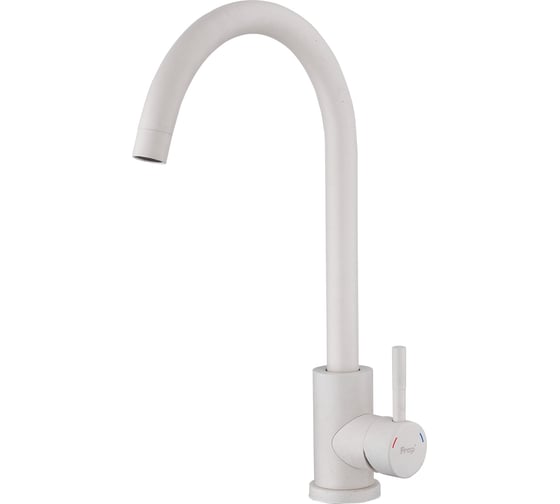 Изображение товара Смеситель для кухни Frap 35к f40899-1 нержавеющая сталь, белый 544078