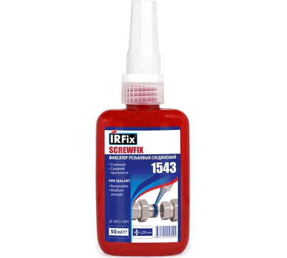 Изображение товара Анаэробный герметик IRFIX SCREWFIX 1543 50 мл 20078