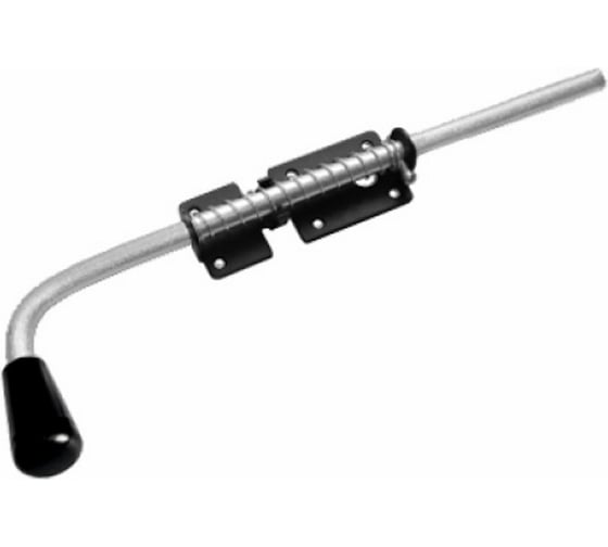 Изображение товара Засов с пружиной Домарт зсп-400, черный 170960