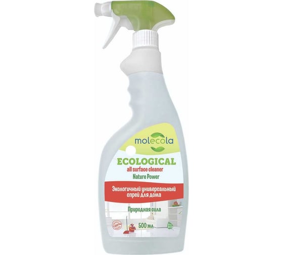 Изображение товара Экологический универсальный спрей для уборки в доме MOLECOLA Природная сила 500мл 4603725629028