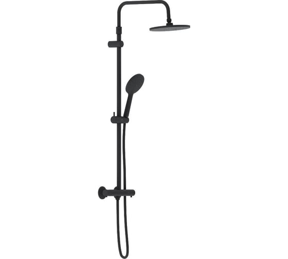Изображение товара Душевая система Damixa Jupiter со смесителем с термостатом чёрный 977800300