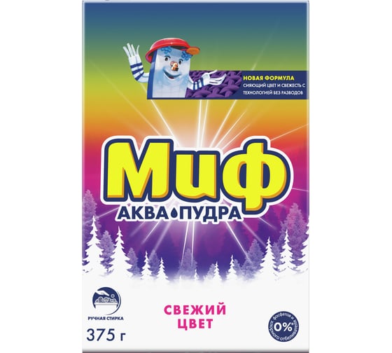 Изображение товара Порошок для ручной стирки МИФ Свежий Цвет 375 г 0001003719