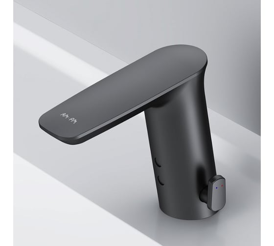 Изображение товара Смеситель для умывальника AM.PM Inspire V2.0 сенсорный, черный F50A02322
