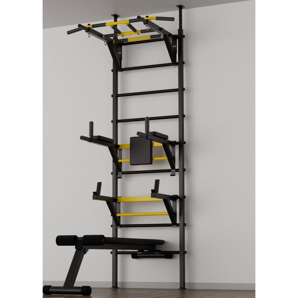 Изображение товара Шведская стенка BARFITS new age l4 турник рукоход черный для фитнеса и домашней тренировки