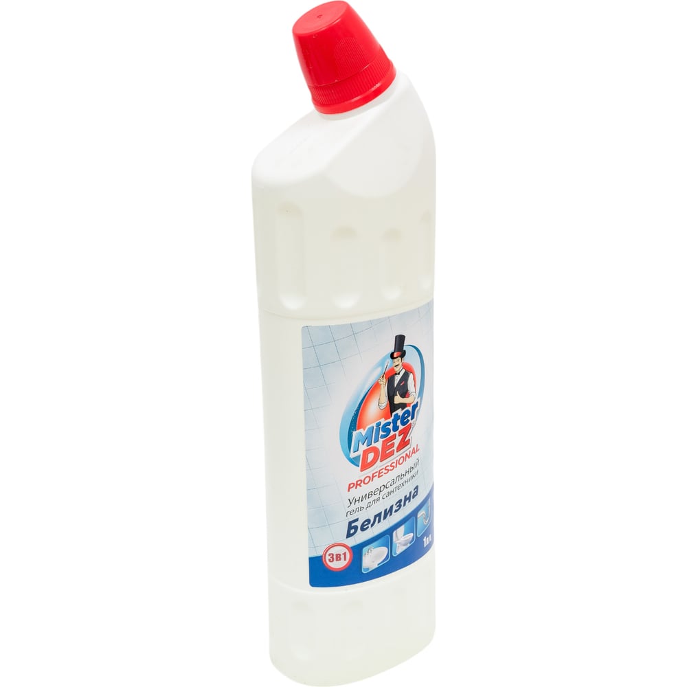 Изображение товара Универсальный гель для сантехники Mister Dez Белизна 1 л для очистки и дезинфекции