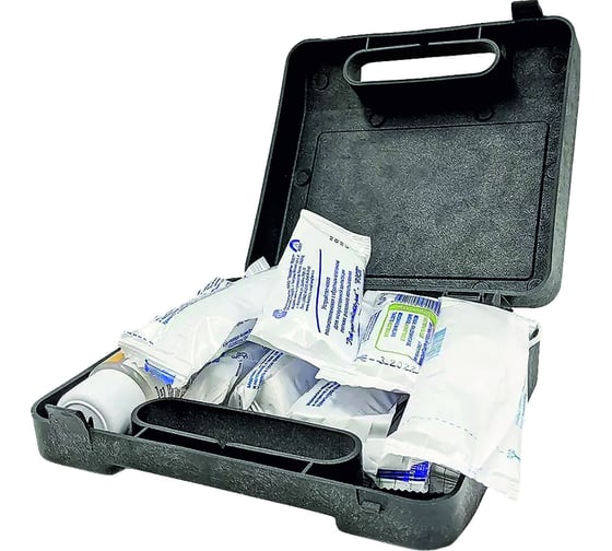 Изображение товара Дорожная аптечка для оказания п/п TopAuto по ту тип 2 состав 3(1), 12 пр., пластик TA-AP23-1