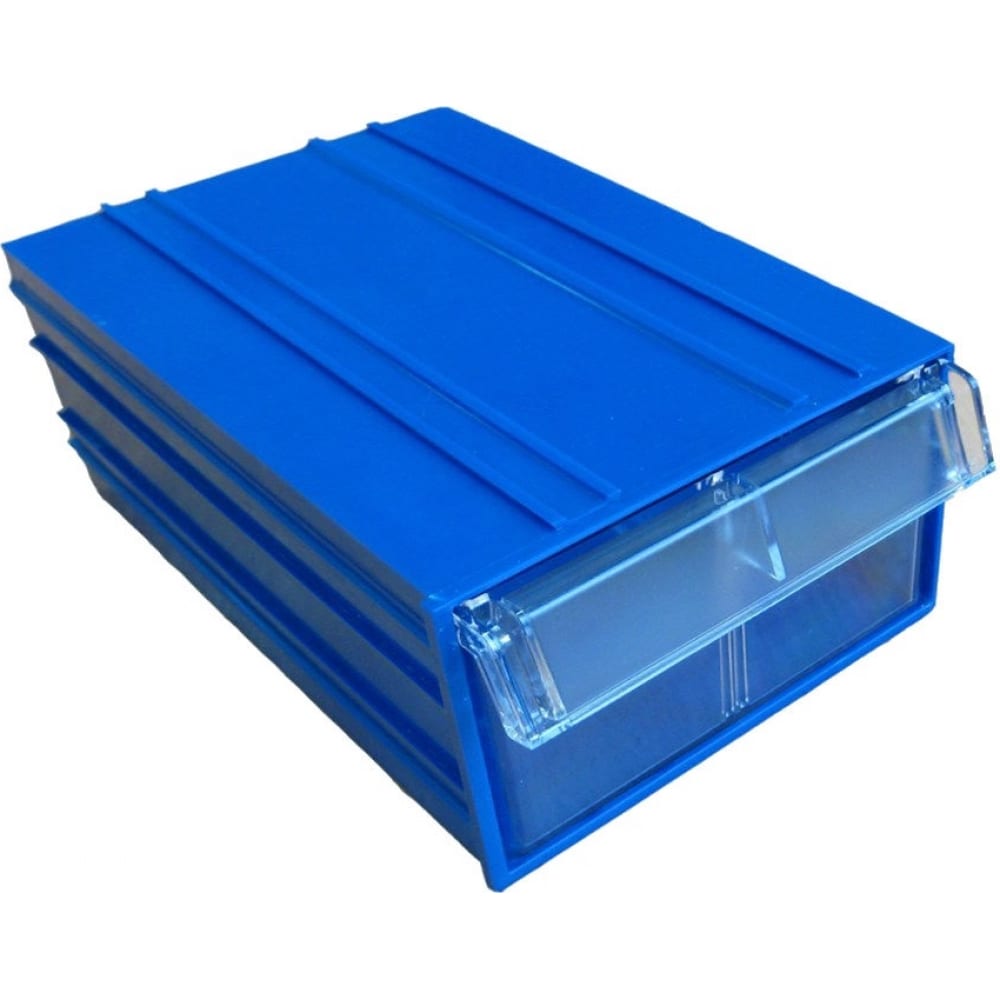 фото Пластиковый короб (синий/прозрачный) стелла с-2