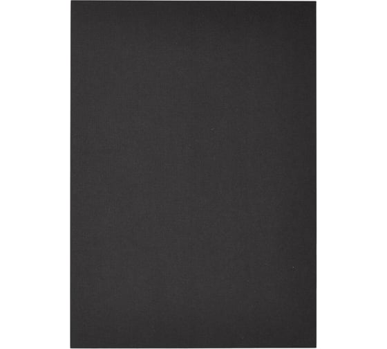 Изображение товара Картонные обложки для переплета ProMega office A4 250 гкв.м черные текстура лен, 100 шт в упаковке 254621