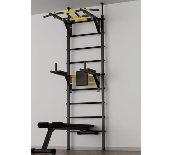Изображение товара Шведская стенка BARFITS new age l3 турник рукоход, черный newage-l3-ruk-black