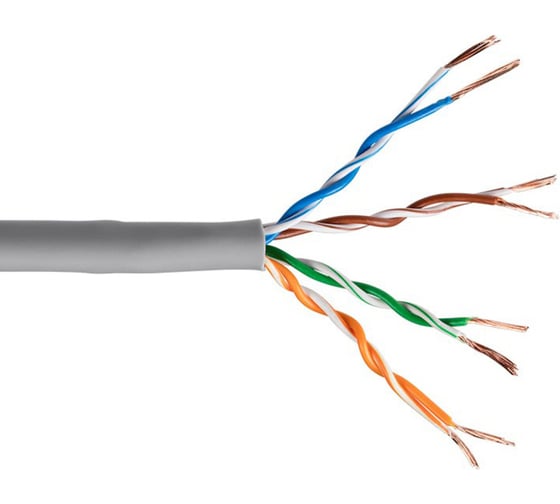 Изображение товара Кабель витая пара 5Bites utp / stranded / 5e / 24awg / cca / pvc / 100m UT5725-100A