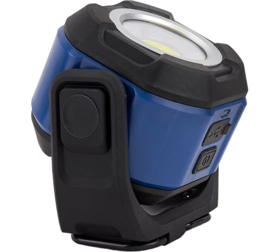 Изображение товара Аккумуляторный фонарь TopOn LED 5 Вт 550 лм 3.7 B 2 Ач 7.4 Втч регулировка яркости, подставка с креплением под штатив, магниты, крючки TOP-MX055DL