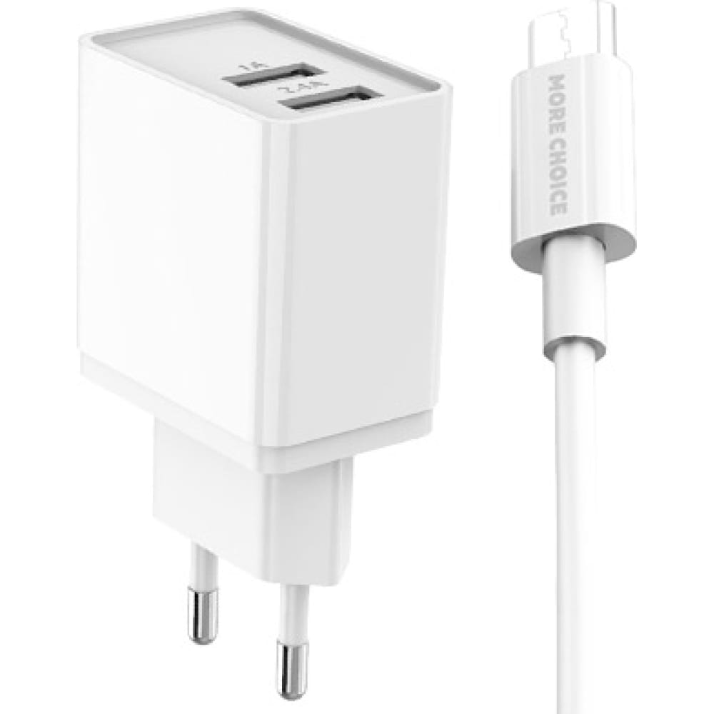 Сзу для Lightning 8-pin More Choice сетевое зарядное устройство usams модель t21 charger kit 1 usb t18 2 1a кабель lightning 1m белый t21ocln01